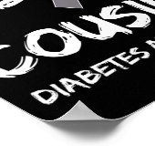 T1d Neef Type 1 Diabetes Awareness Ribbon Poster (Hoek)