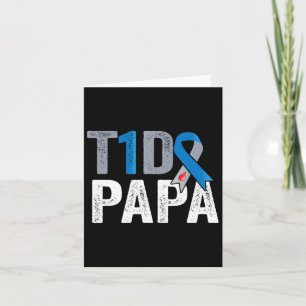 T1D Papa Zijn gevecht is mijn strijd Type 1 Diabet Kaart