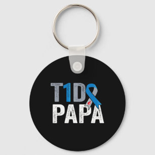 T1d Papa Zijn Strijd Is Mijn Strijd Type 1 Diabete Sleutelhanger