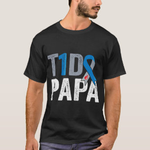T1D papa's gevecht is mijn gevecht Type 1 Diabetes T-shirt