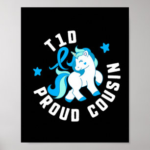T1d Proud Neef Diabetes T1 Bewustmaking Cute Unico Poster