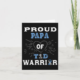 T1d Proud Papa Diabetes Awareness Type 1 Insuline  Kaart