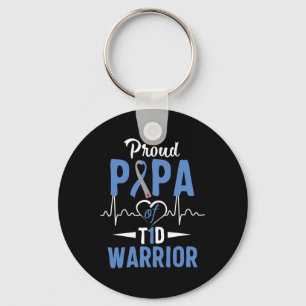 T1d Proud Papa Diabetes Awareness Type 1 Insuline Sleutelhanger