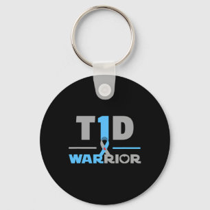 T1D Quote Fun Type 1 Diabetes Awareness M Sleutelhanger