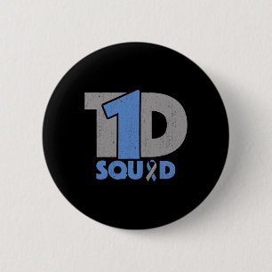 T1d Squad Diabetes Awareness - Type Een Diabetisch Ronde Button 5,7 Cm