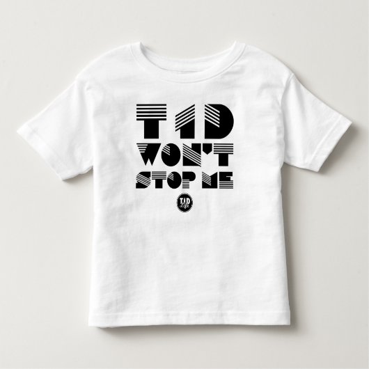 T1d Stop me niet (zwart kunstwerk) Kinder Shirts (Voorkant)