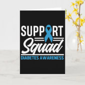 T1d T2d Warrior Ondersteuning Squad Diabetes Bewus Kaart (Gele Bloem)