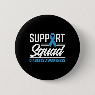 T1d T2d Warrior Ondersteuning Squad Diabetes Bewus Ronde Button 5,7 Cm