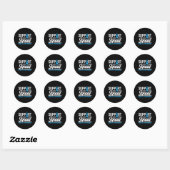 T1d T2d Warrior Ondersteuning Squad Diabetes Bewus Ronde Sticker (Vel)