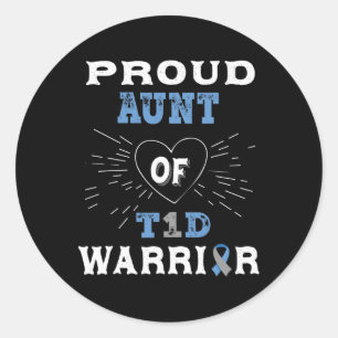 T1d Tandabetes Awareness Type 1 Insuline P Ronde Sticker