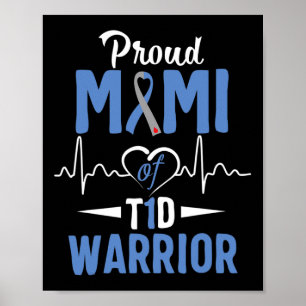 T1d Trots Mimi Diabetes Bewustzijn Type 1 Insuline Poster