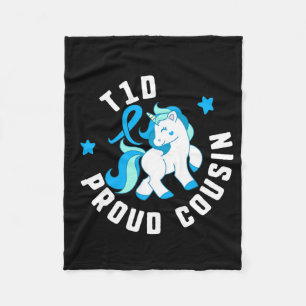 T1d Trots nicht Cousin Diabetes T1 Awareness Schat Fleece Deken
