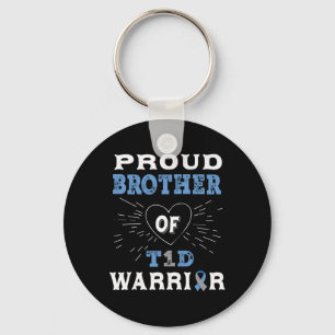 T1d Trotse Broer Diabetes Awareness Type 1 insulin Sleutelhanger