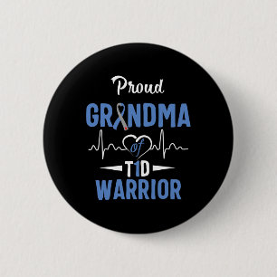 T1d Trotse oma Diabetesbewustzijn Type 1 Insuline Ronde Button 5,7 Cm