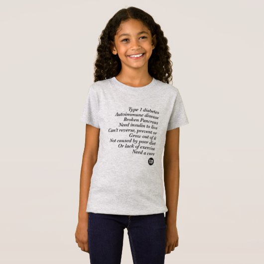 T1d Truth (meisje) T-shirt (Voorkant volledig)