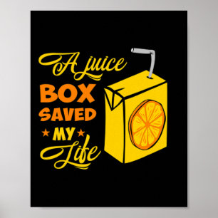 T1d Type 1 Diabetes Awareness Gift Juice Box Opges Poster