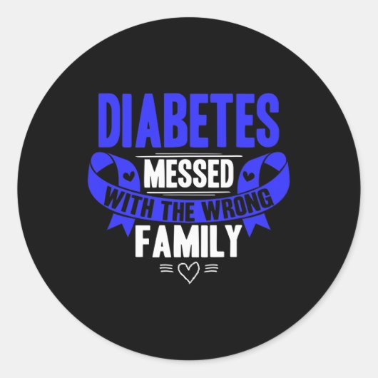T1d Type 1 diabetes Ronde Sticker (Voorkant)