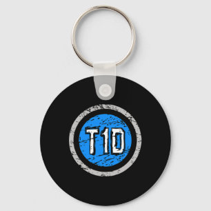 T1D Type 1 superheld Emblem Diabetes Sleutelhanger