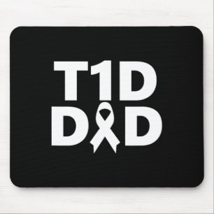 T1d Vader Diabetes Bewustzijn Muismat