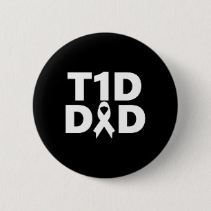 T1d Vader Diabetes Bewustzijn  Ronde Button 5,7 Cm