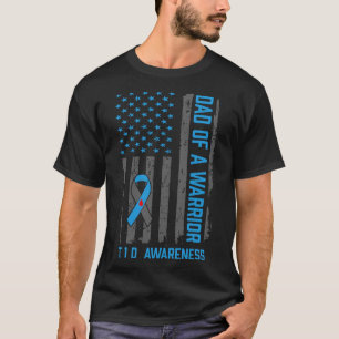 T1D vader van krijger type 1 diabeticus T-shirt