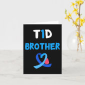 T1D Warrior Brother Diabetes Awareness Squad Suppo Kaart (Gele Bloem)