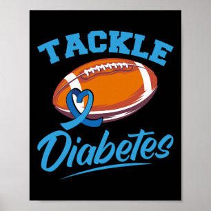 T1d Warrior Diabetes Awareness Tackle Diabetes Poster