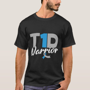 T1d Warrior Diabetes Awareness Type 1 Diabetisch T-shirt