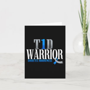 T1D Warrior Diabetes Awareness Type 1 Diabetische  Kaart