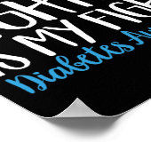 T1D Warrior Mijn zonen vechten is mijn strijd tege Poster (Hoek)