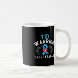 T1D Warrior onbreekbare diabetes Bewustmakingsmaan Koffiemok