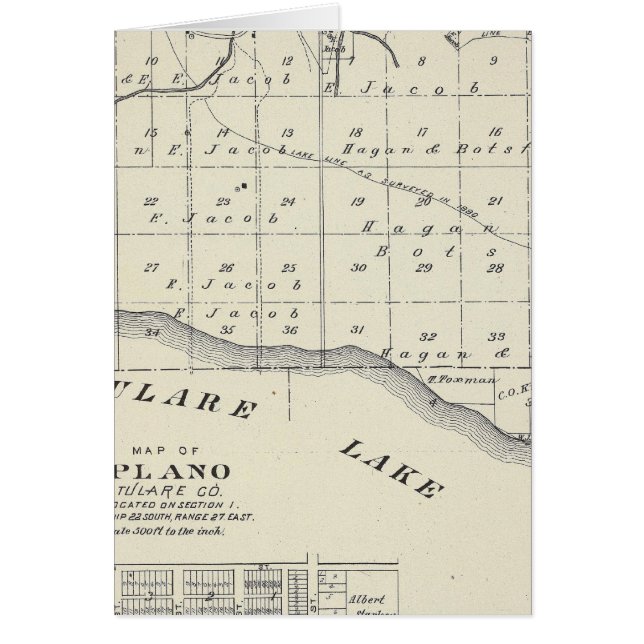T2021S R2021E Tulare County Section Map (Voorkant)