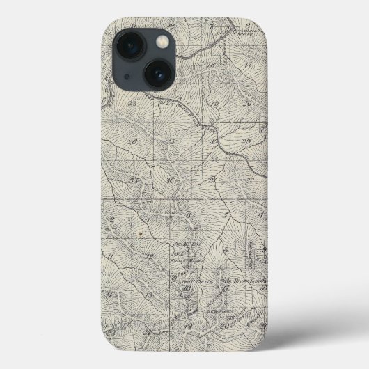 T2021S R3031E Tulare County Sectie Map Case-Mate iPhone Case (Achterkant)