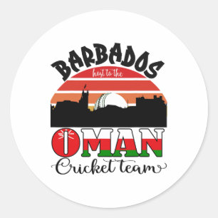 T20 Cricket Rdos organiseert voor het Namibische c Ronde Sticker