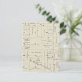 T20S R26E Tulare County Section Map Briefkaart (Staand voorkant)