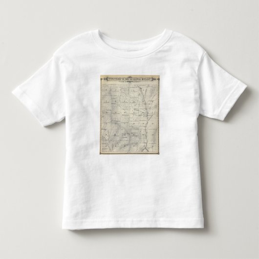 T20S R29E Tulare County Section Map Kinder Shirts (Voorkant)