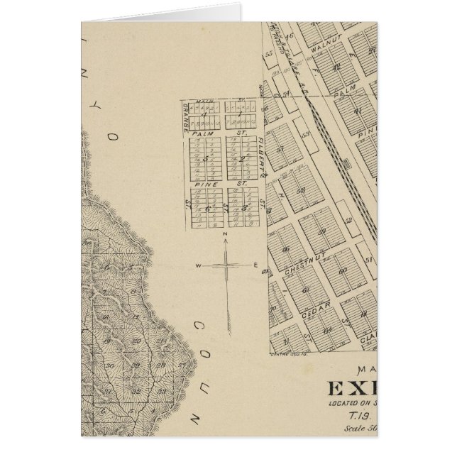 T2124S R3637E Tulare County Section Map (Voorkant)