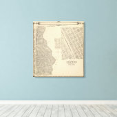 T2124S R3637E Tulare County Section Map Canvas Afdruk (Insitu (Houten vloer))
