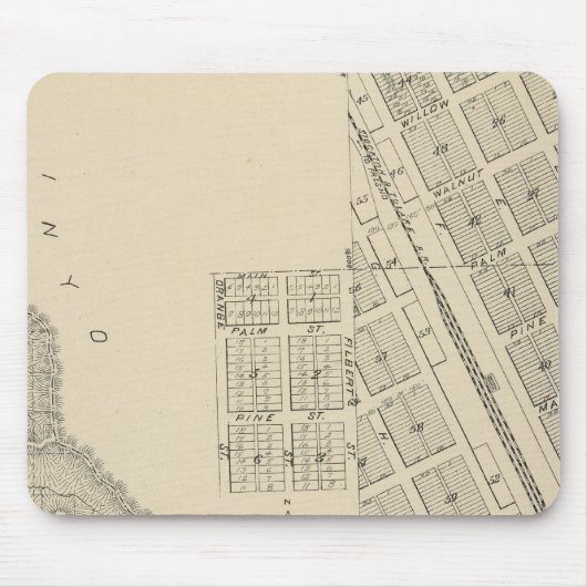 T2124S R3637E Tulare County Section Map Muismat (Voorkant)