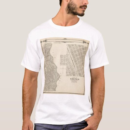 T2124S R3637E Tulare County Section Map T-shirt (Voorkant)