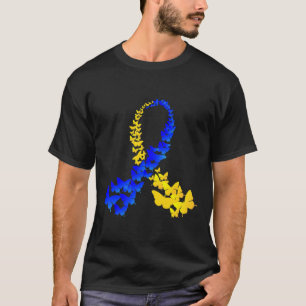 T21 Butterfly World Down Syndrome Day Vrouwen Kind T-shirt