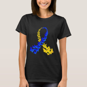 T21 Butterfly World Down Syndrome Day Vrouwen Kind T-shirt