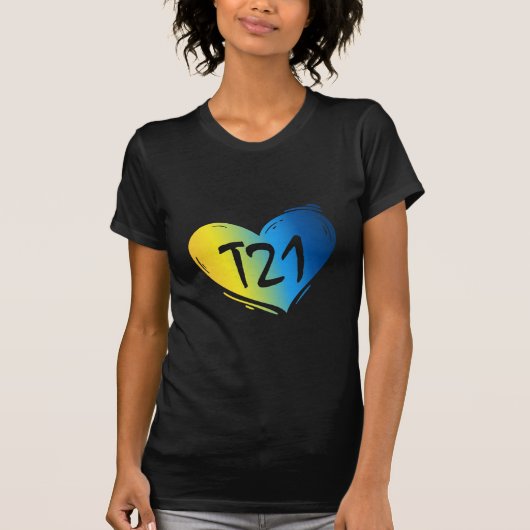 T21 Omlaag bewustzijn T-shirt (Voorkant)