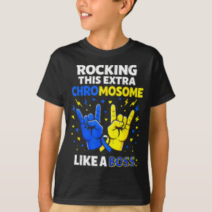T21-trisomie 21-downsyndroom bewustzijn rocken t-shirt