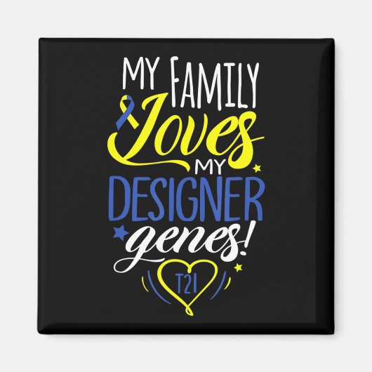 T21 World Down Syndrome Awareness Day Kinder Magneet (Voorkant)