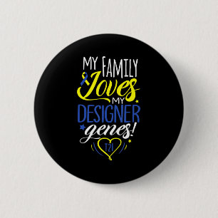 T21 World Down Syndrome Awareness Day Kinder Ronde Button 5,7 Cm