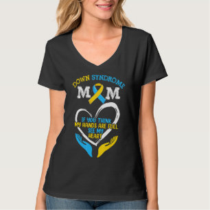 T21 World Down Syndroom Bewustzijn Moeder Leuk Fam T-shirt