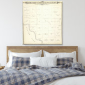T21S R22E Tulare County Section Map Canvas Afdruk (Insitu (Slaapkamer))