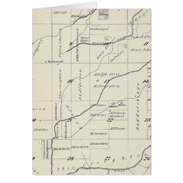 T21S R23E Tulare County Section Map (Voorkant)