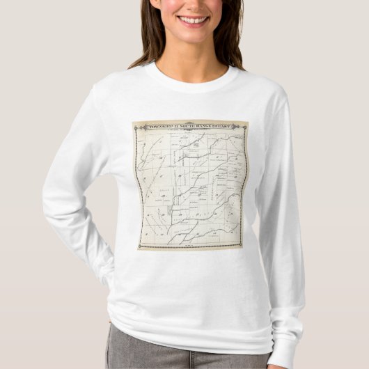 T21S R23E Tulare County Section Map T-shirt (Voorkant)